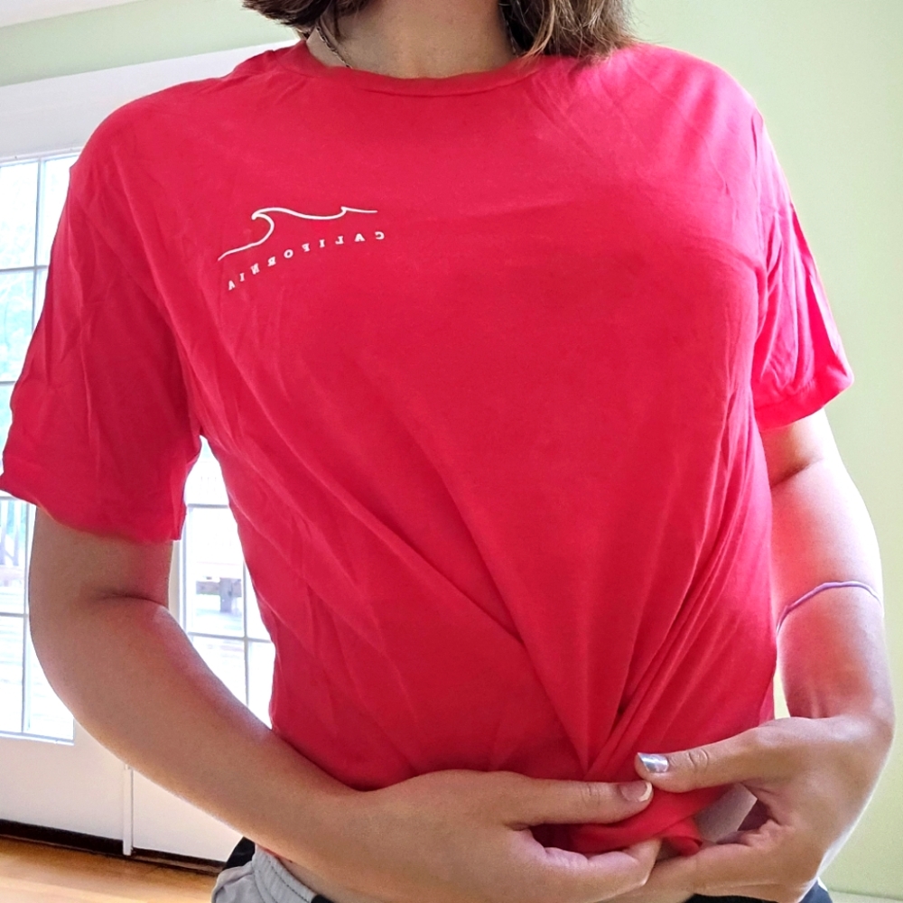 Garage "California" Cropped Graphic t-shirt